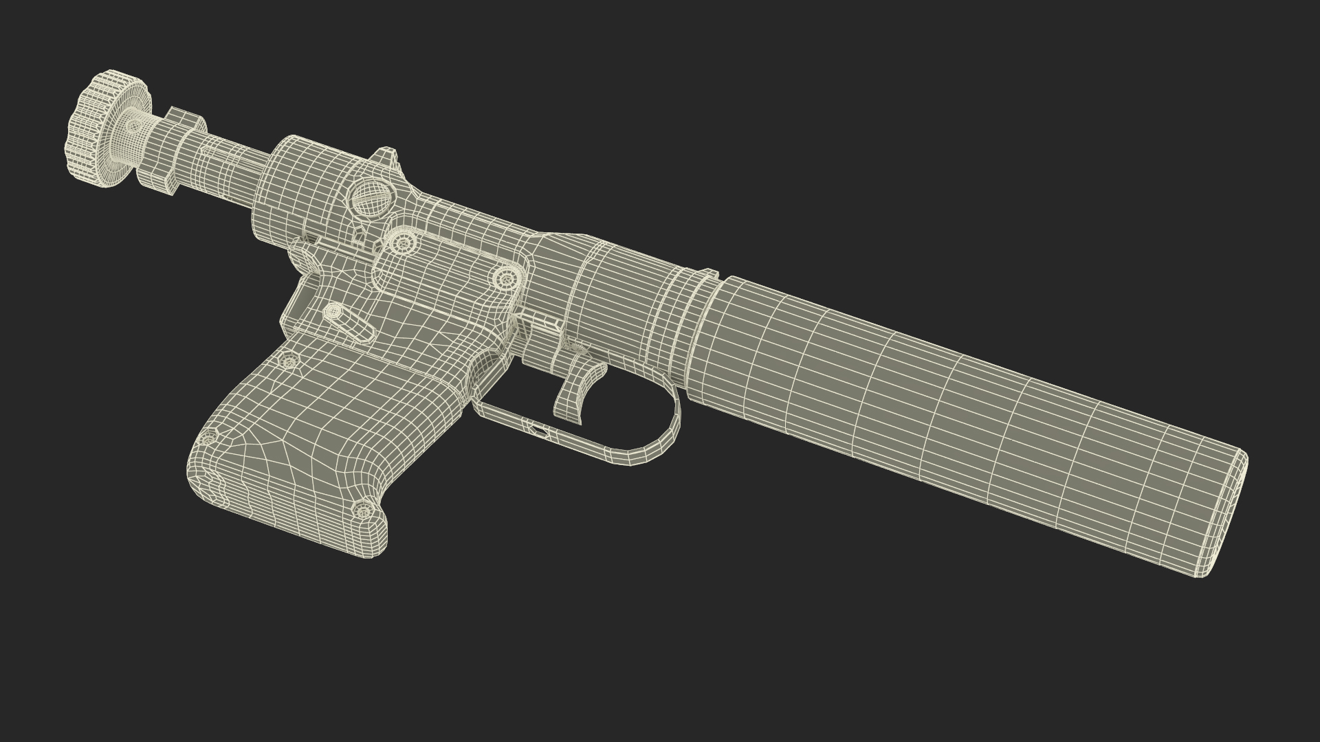 Disassembled Veterinary Pistol VP9 3D model