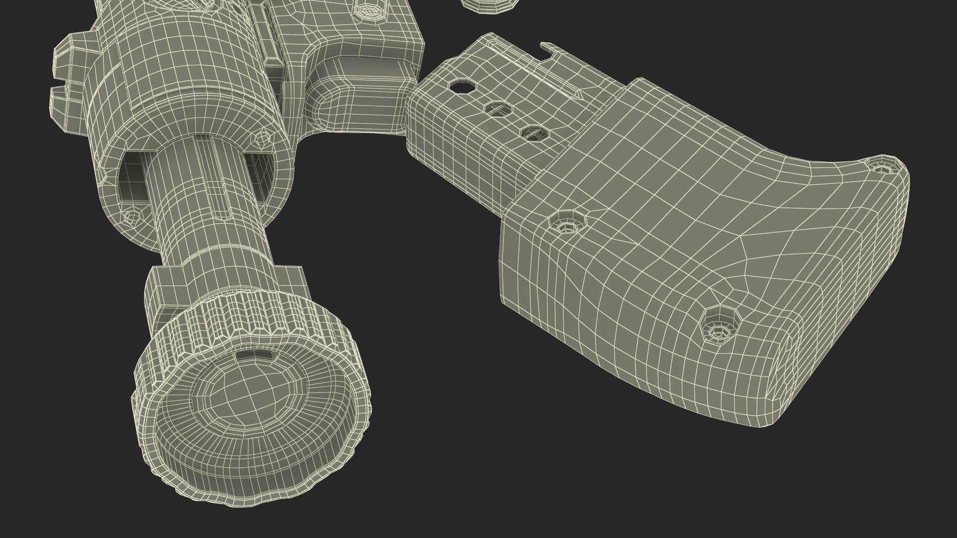 Disassembled Veterinary Pistol VP9 3D model
