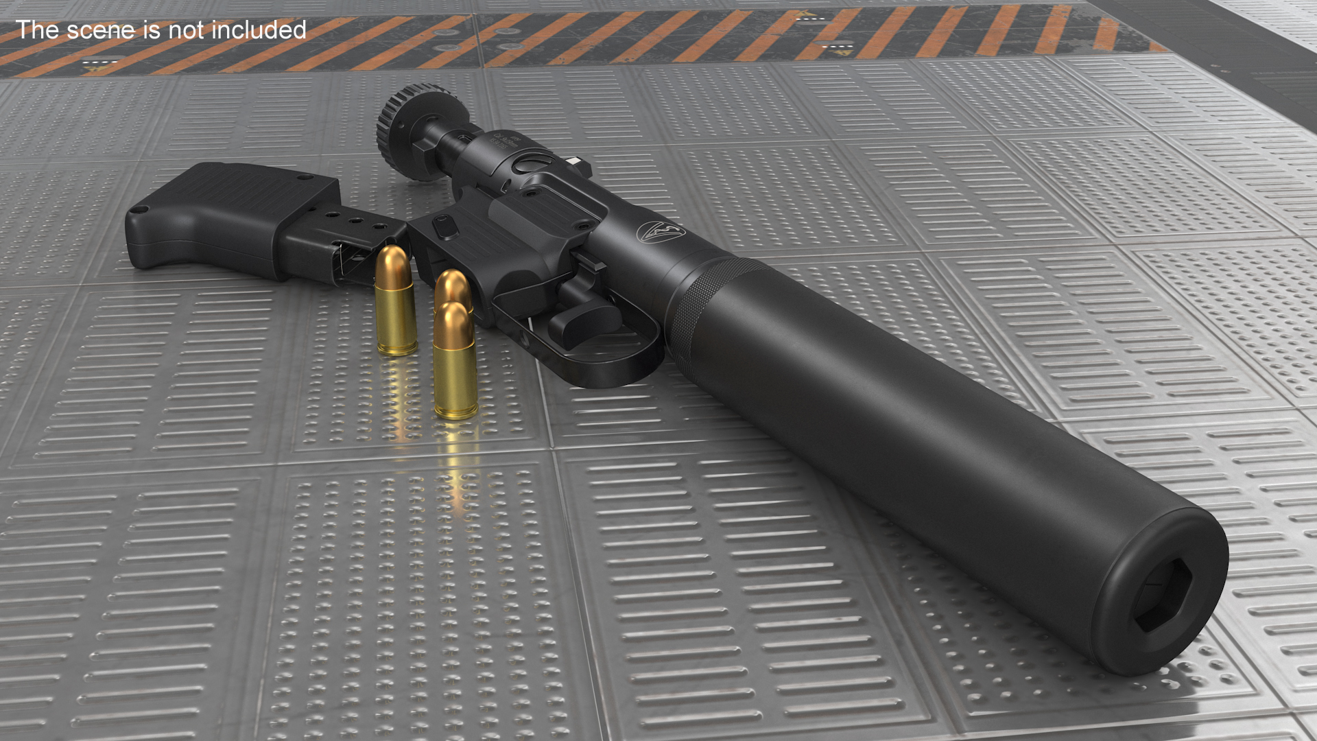 Disassembled Veterinary Pistol VP9 3D model