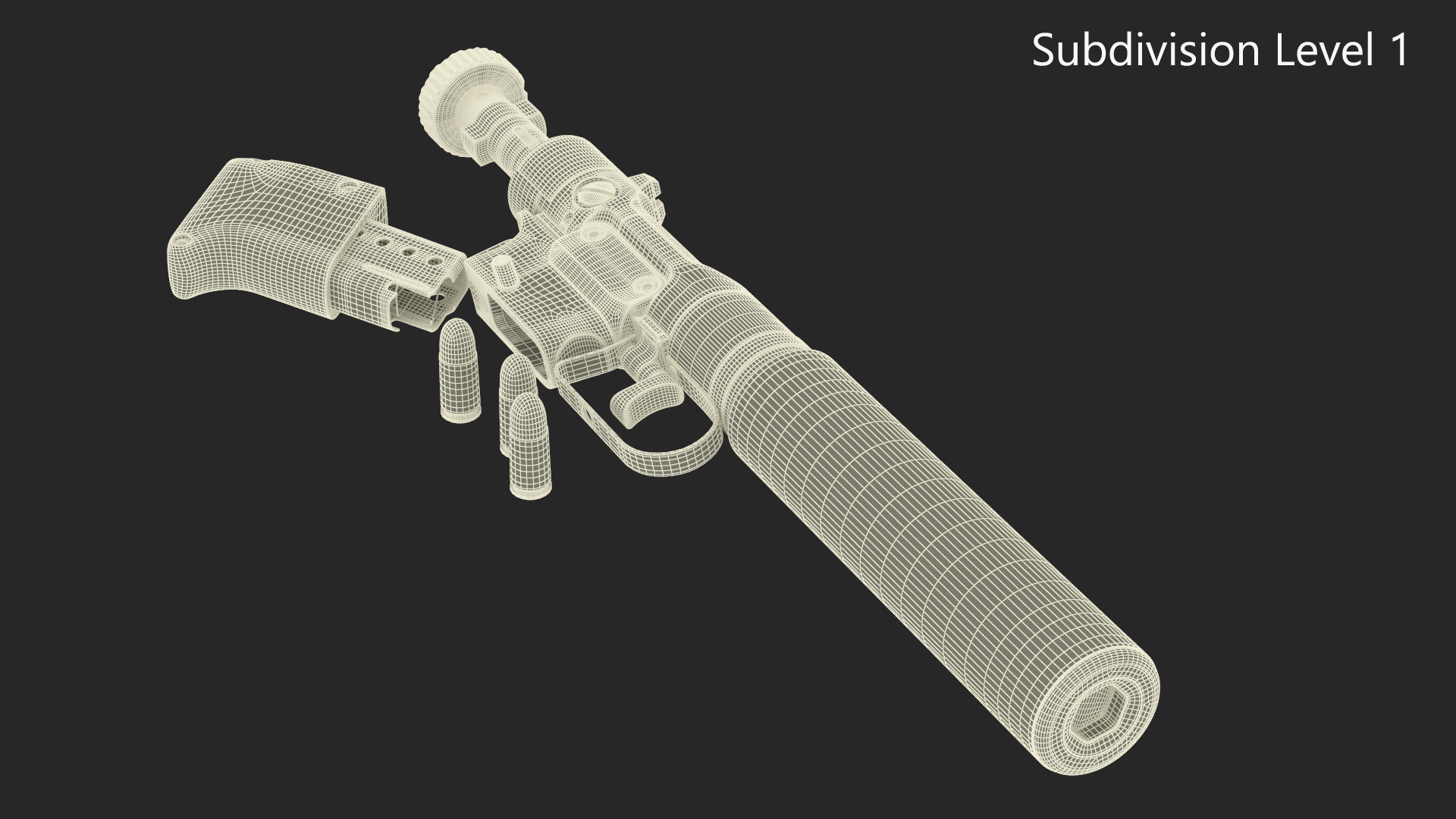 Disassembled Veterinary Pistol VP9 3D model