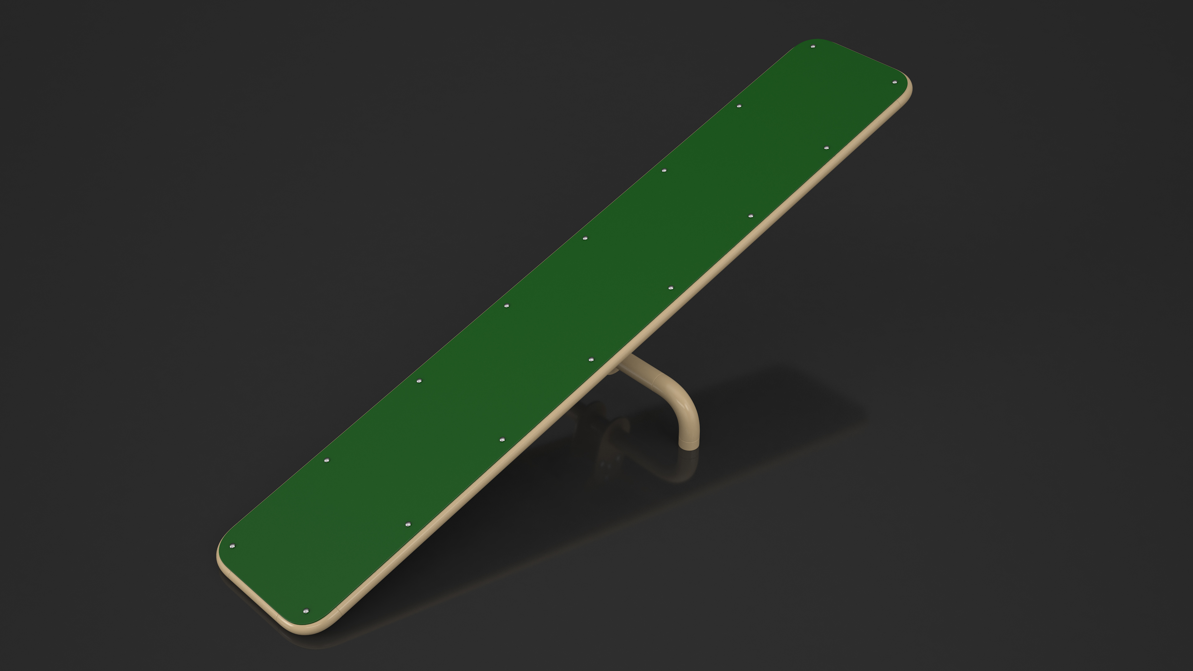 3D Dog Park Teeter Totter Green model