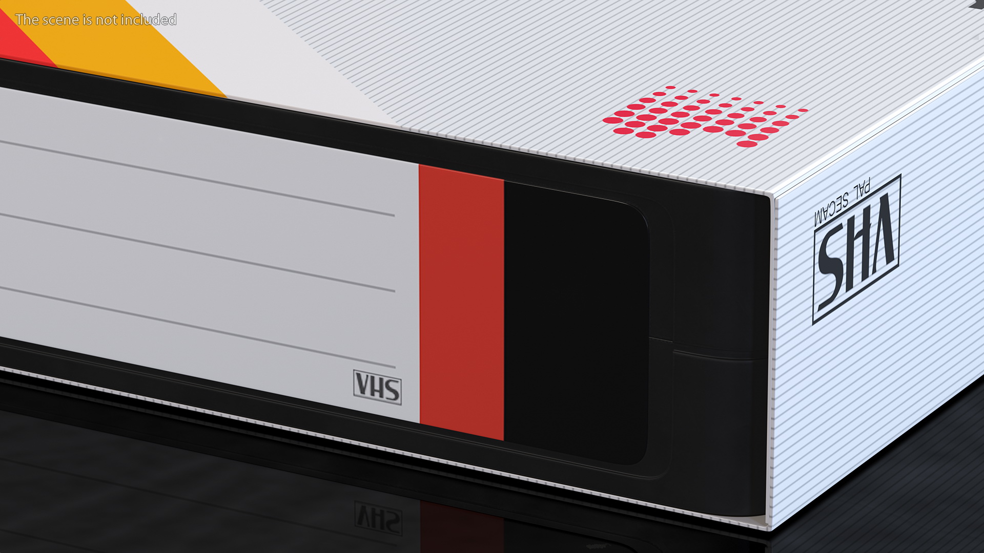 Sony Dynamicron E180 VHS Cassette with Cover 3D model
