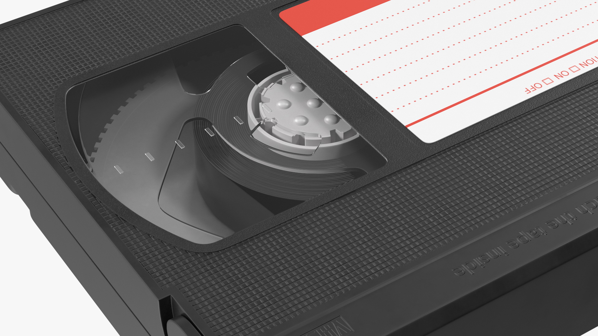 Sony Dynamicron E180 VHS Cassette with Cover 3D model