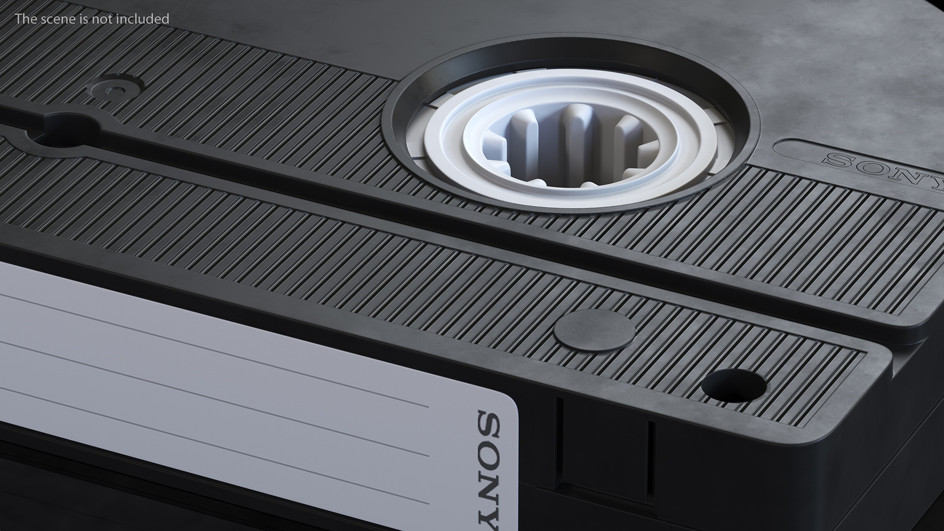 Sony Dynamicron E180 VHS Cassette with Cover 3D model