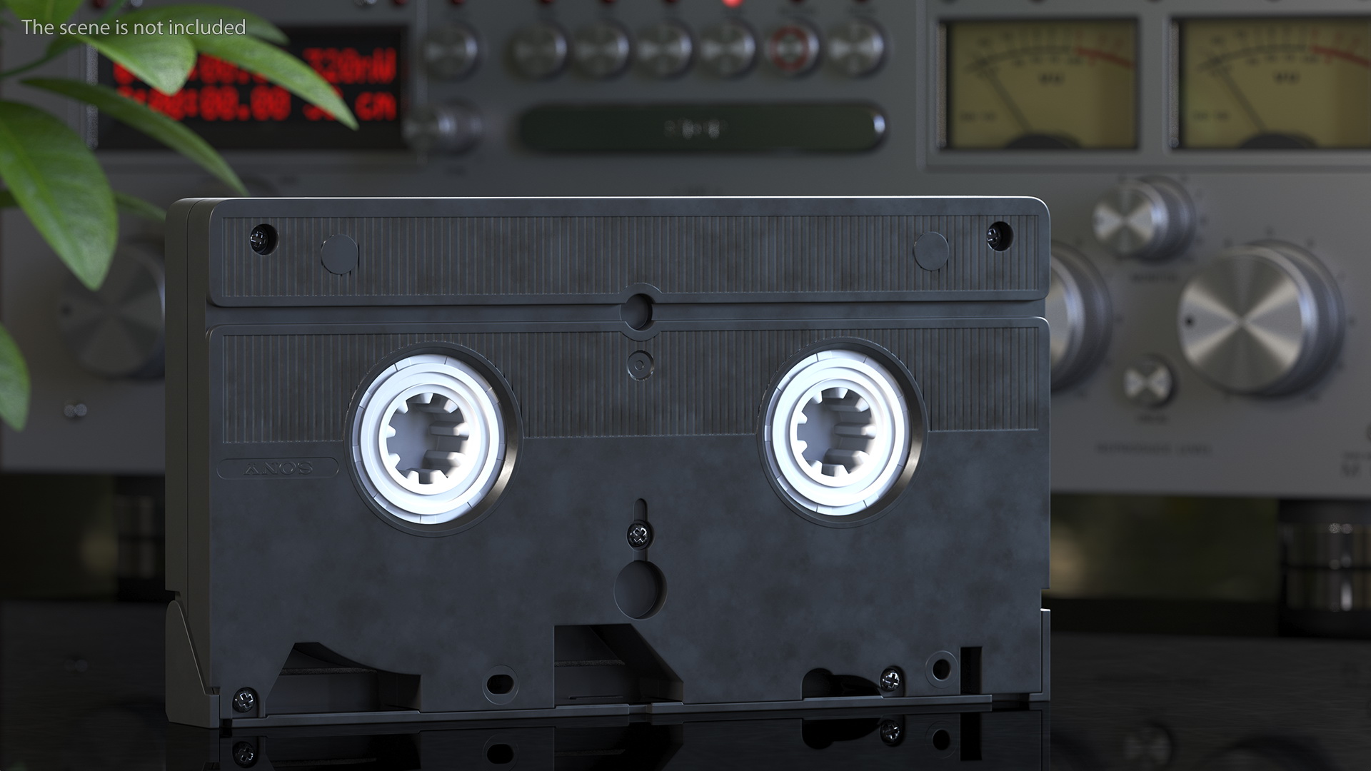 Sony Dynamicron E180 VHS Cassette with Cover 3D model
