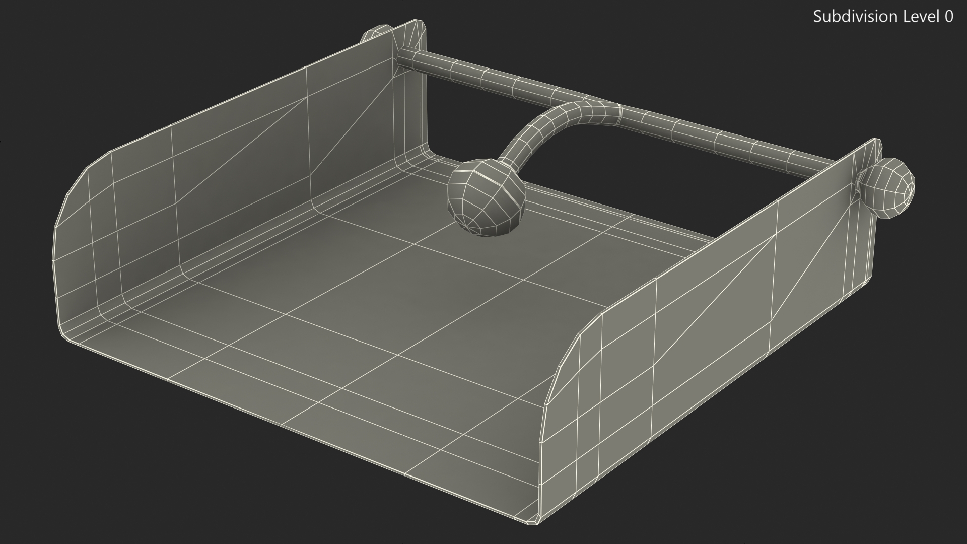 3D model Napkin Holder Stainless Steel Empty