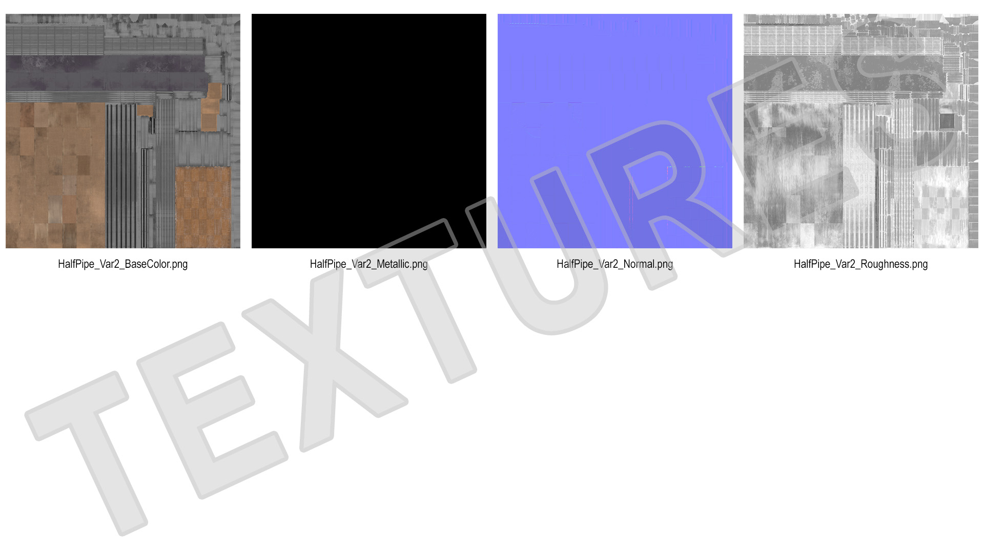 Extreme Sports Half Pipe 3D model
