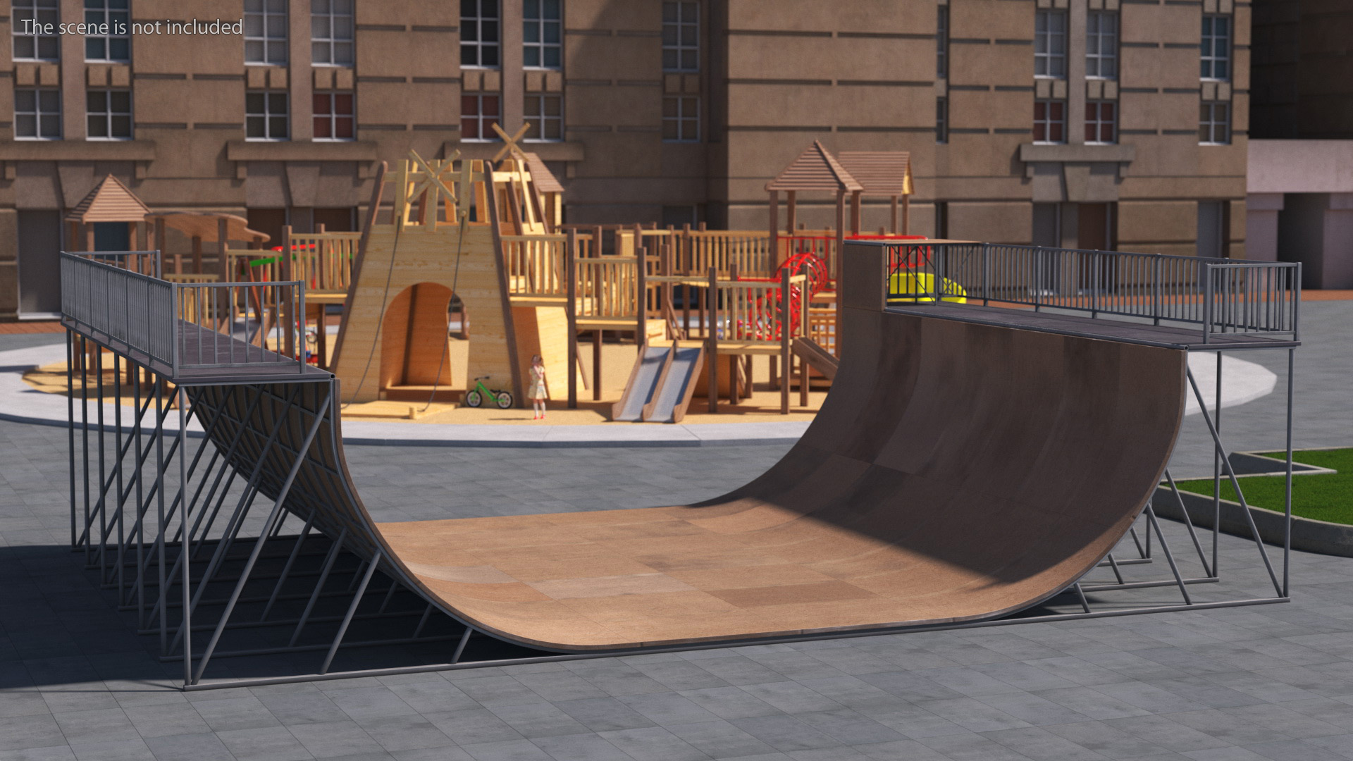 Extreme Sports Half Pipe 3D model