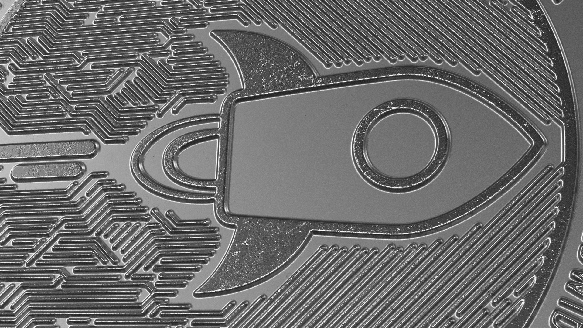 Stellar Lumens XLM Physical Coin Silver 3D model