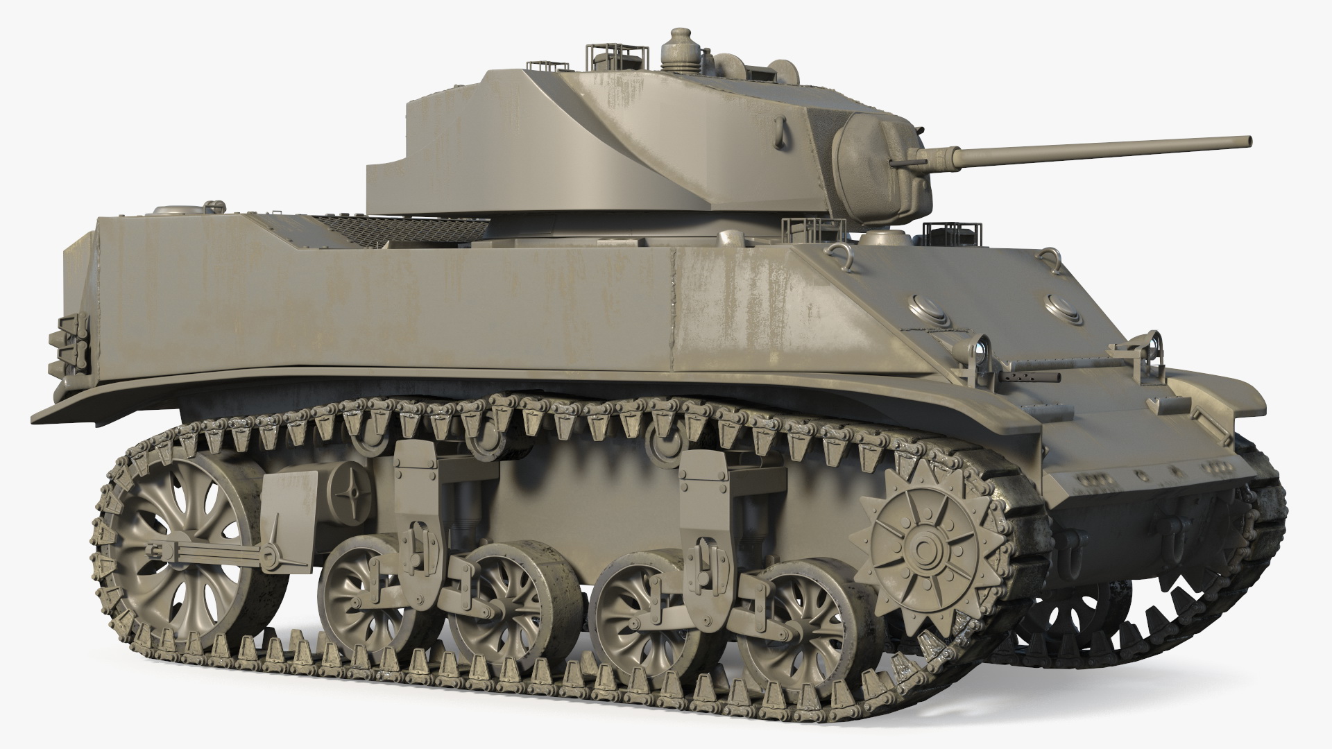 3D model M5 Stuart Light Tank