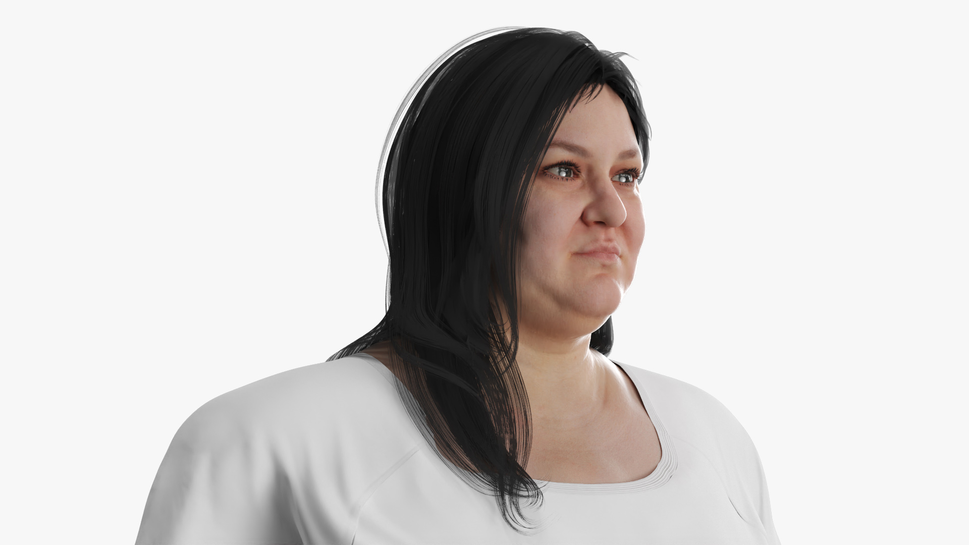 Inpatient Medical Gown on Plus Size Woman - view 6