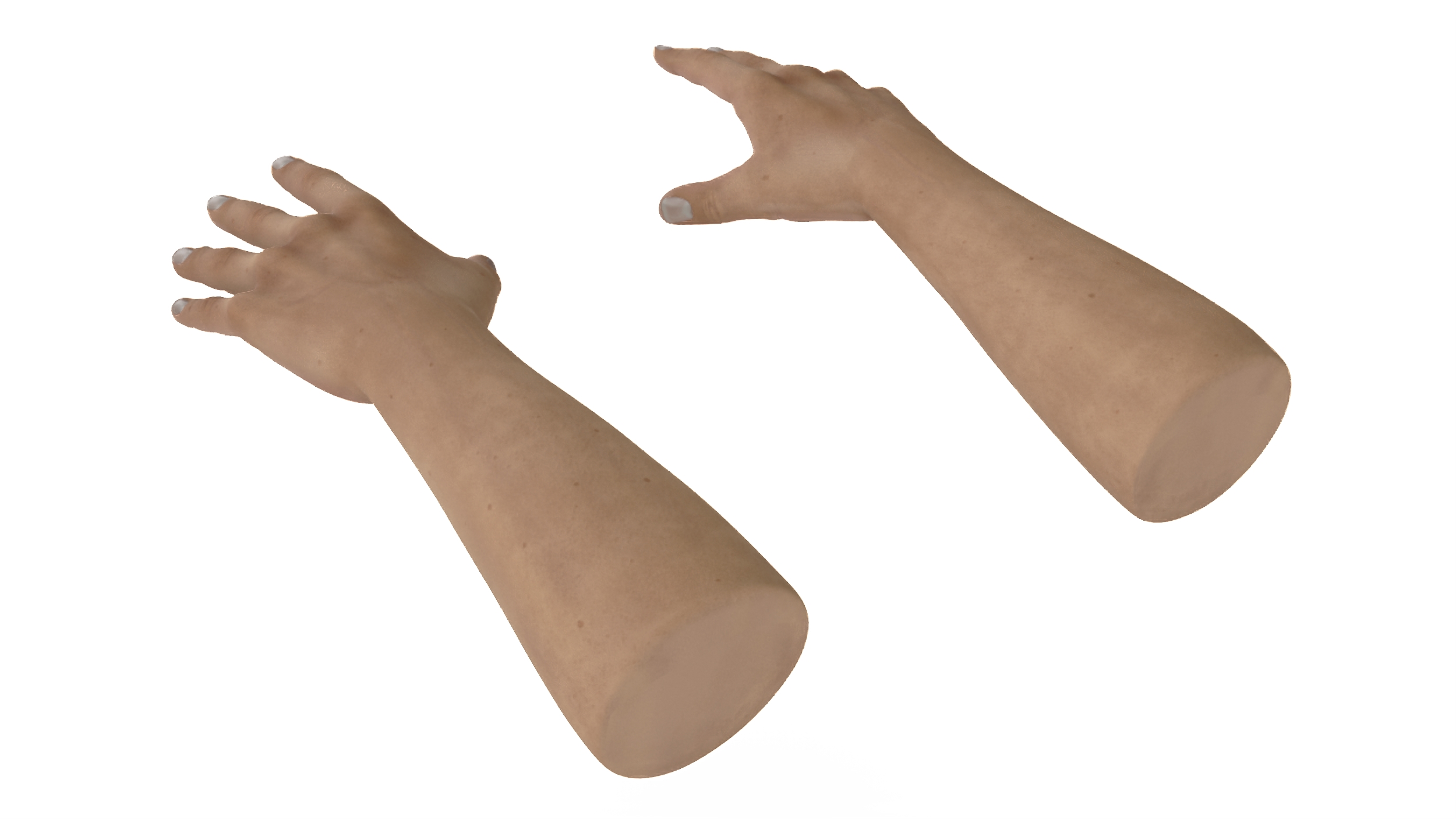 3D model White Man Hands Base Pose