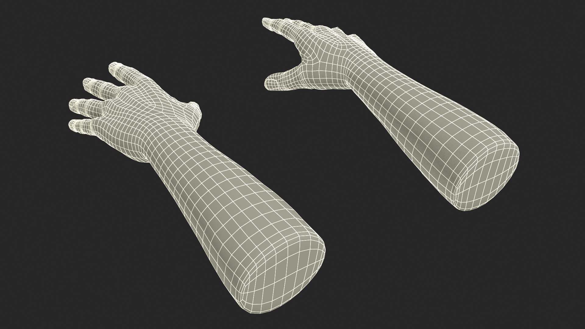 3D model White Man Hands Base Pose