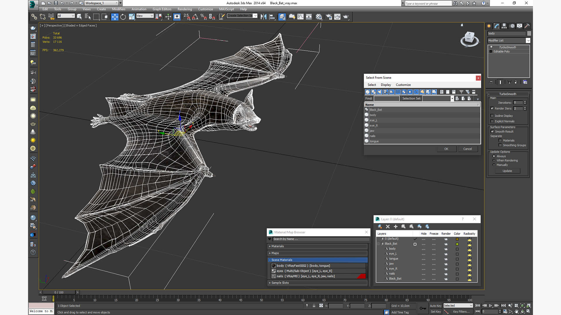 Black Bat 3D model