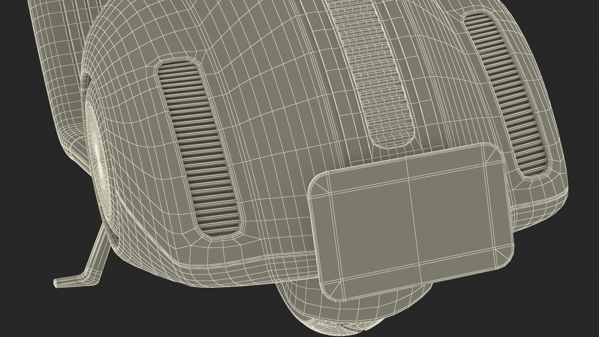 3D model Designer Electric Scooter Vespa 98 Red Rigged