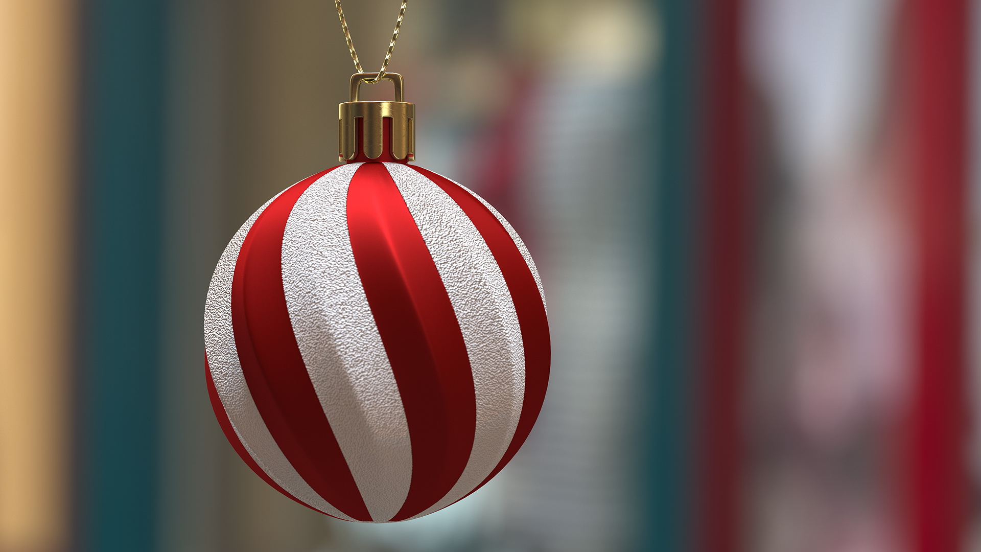 3D Assorted Christmas Ball Ornaments Pack model