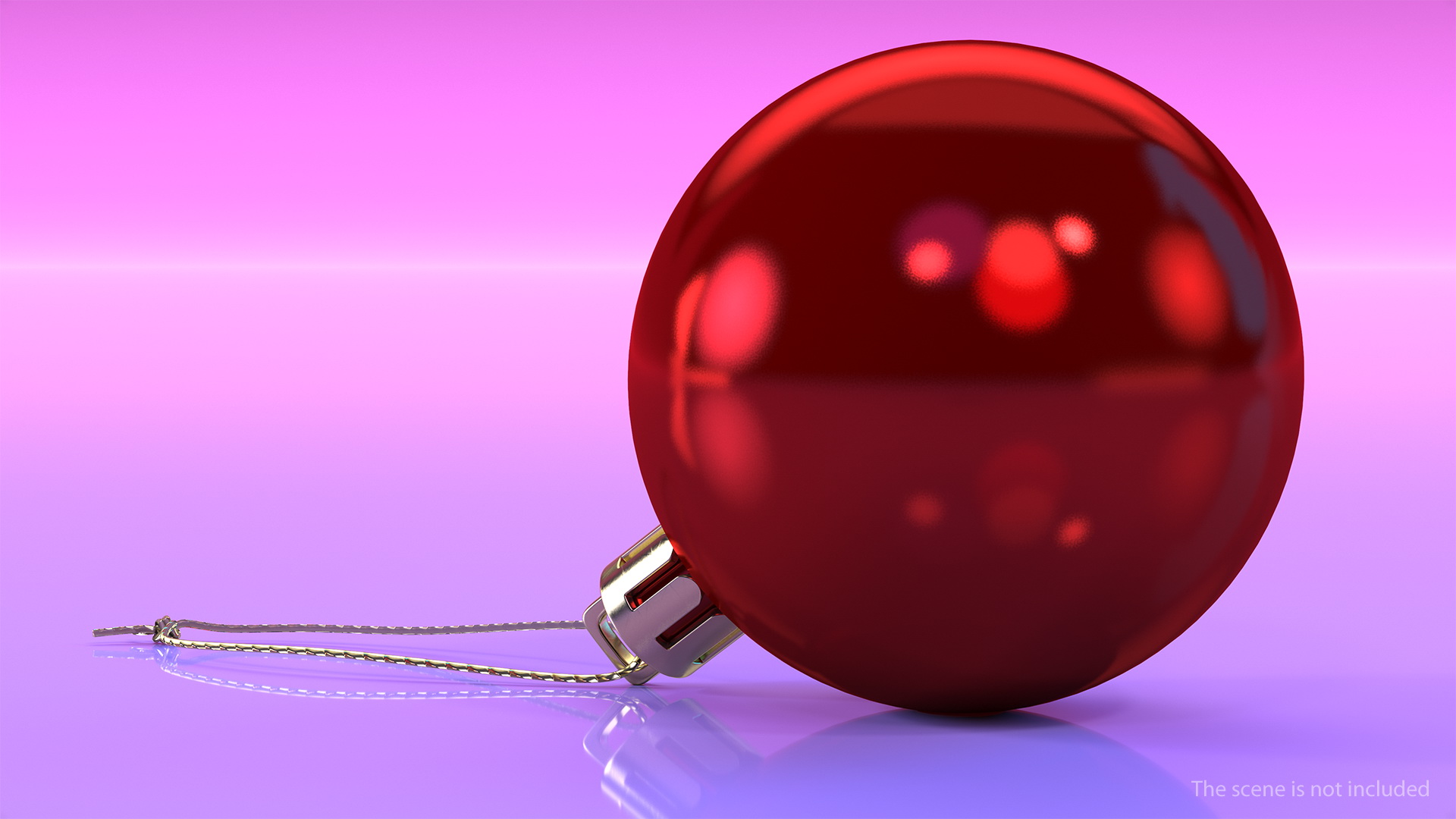 3D Assorted Christmas Ball Ornaments Pack model