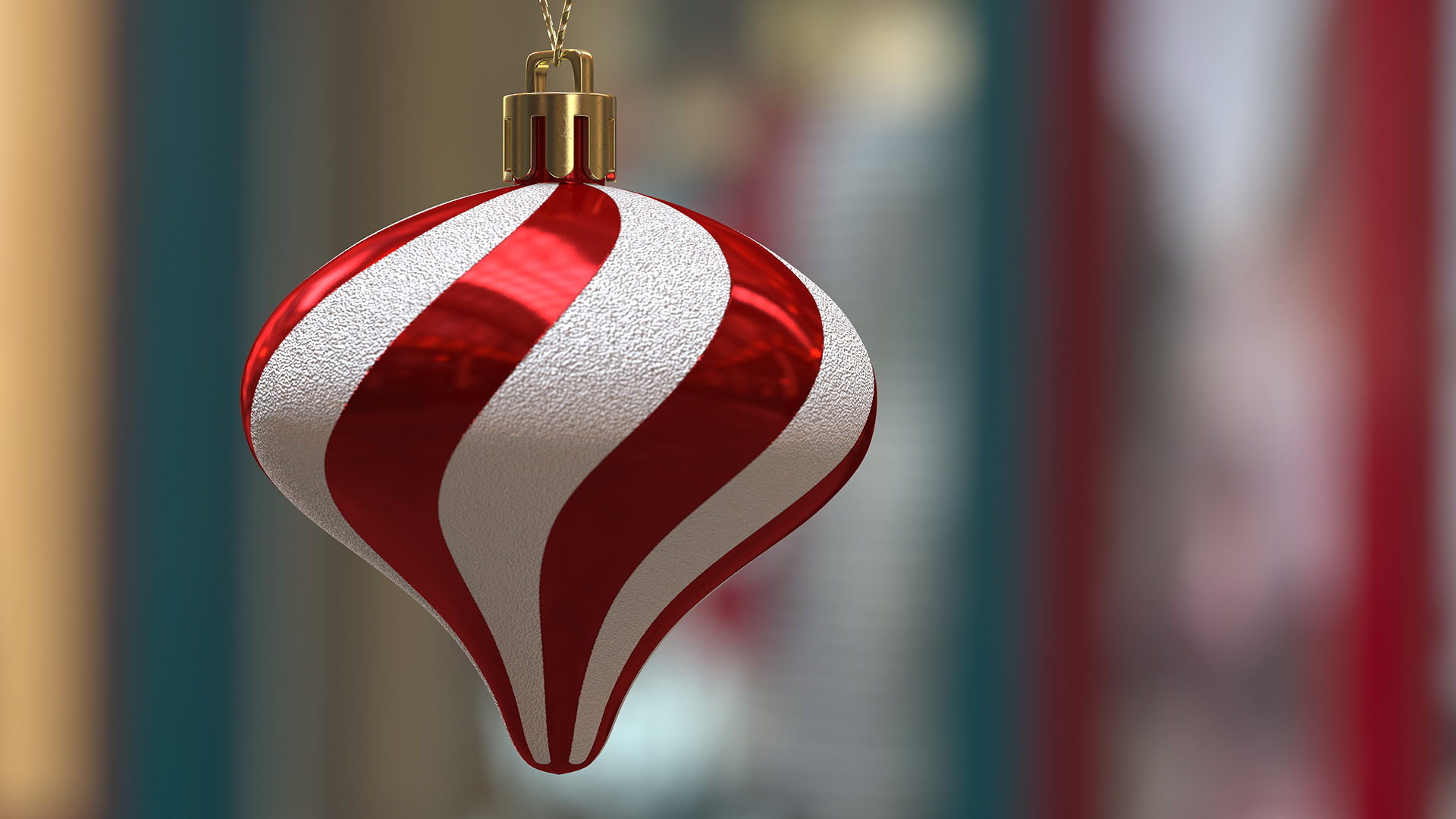 3D Assorted Christmas Ball Ornaments Pack model