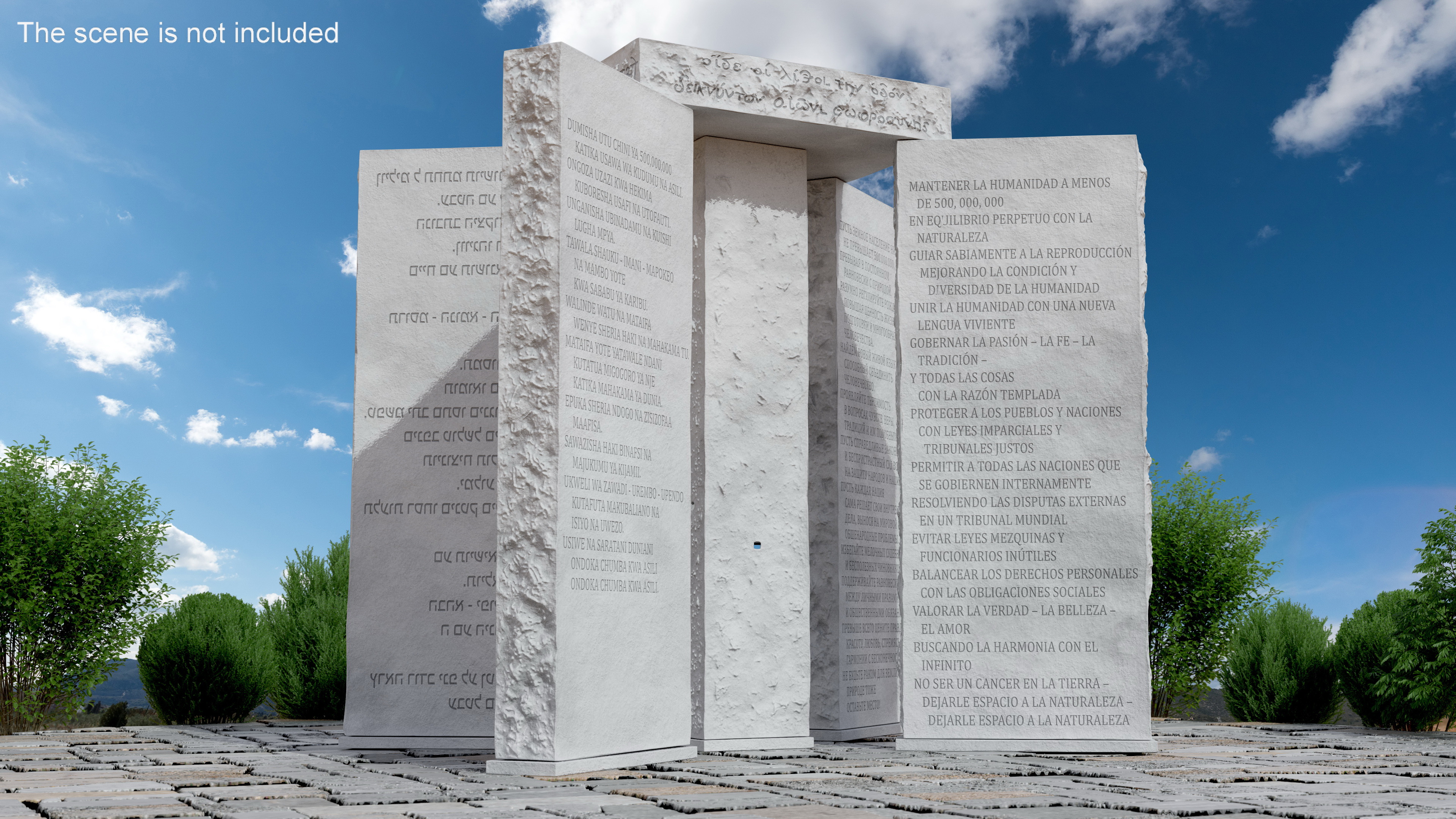 3D Georgia Guidestones Monument model