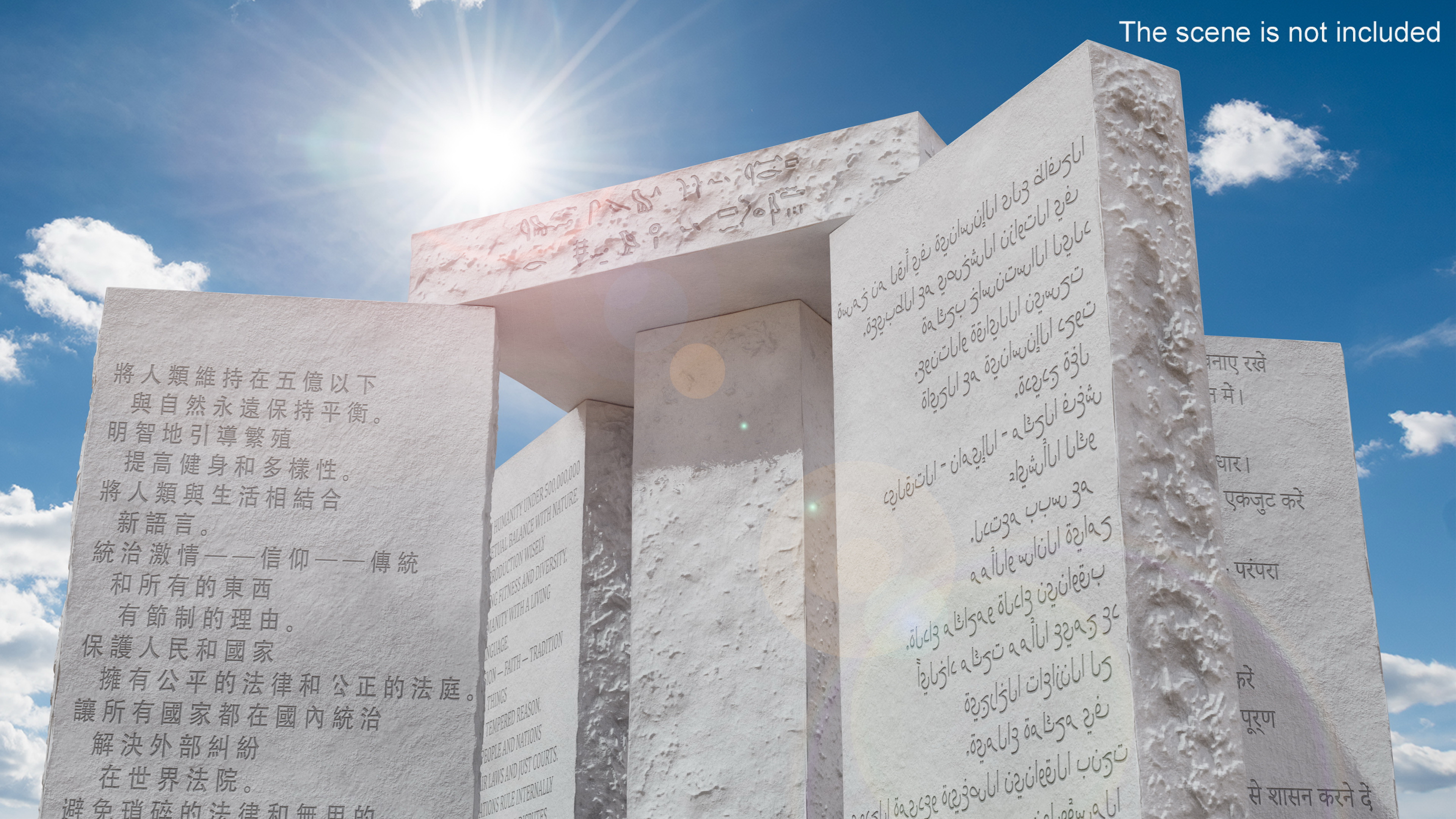 3D Georgia Guidestones Monument model
