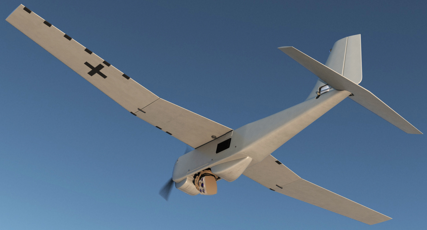 3D Remote Controlled UAS RQ 20B Puma model