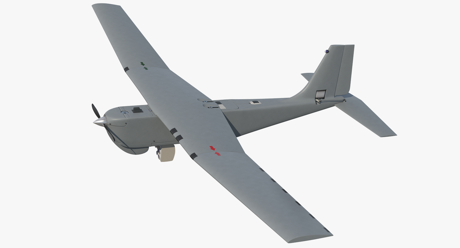 3D Remote Controlled UAS RQ 20B Puma model
