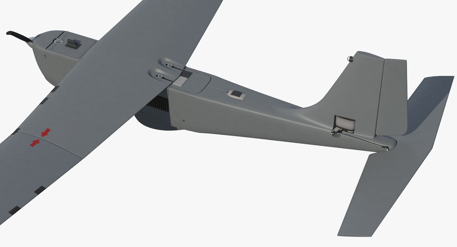 3D Remote Controlled UAS RQ 20B Puma model