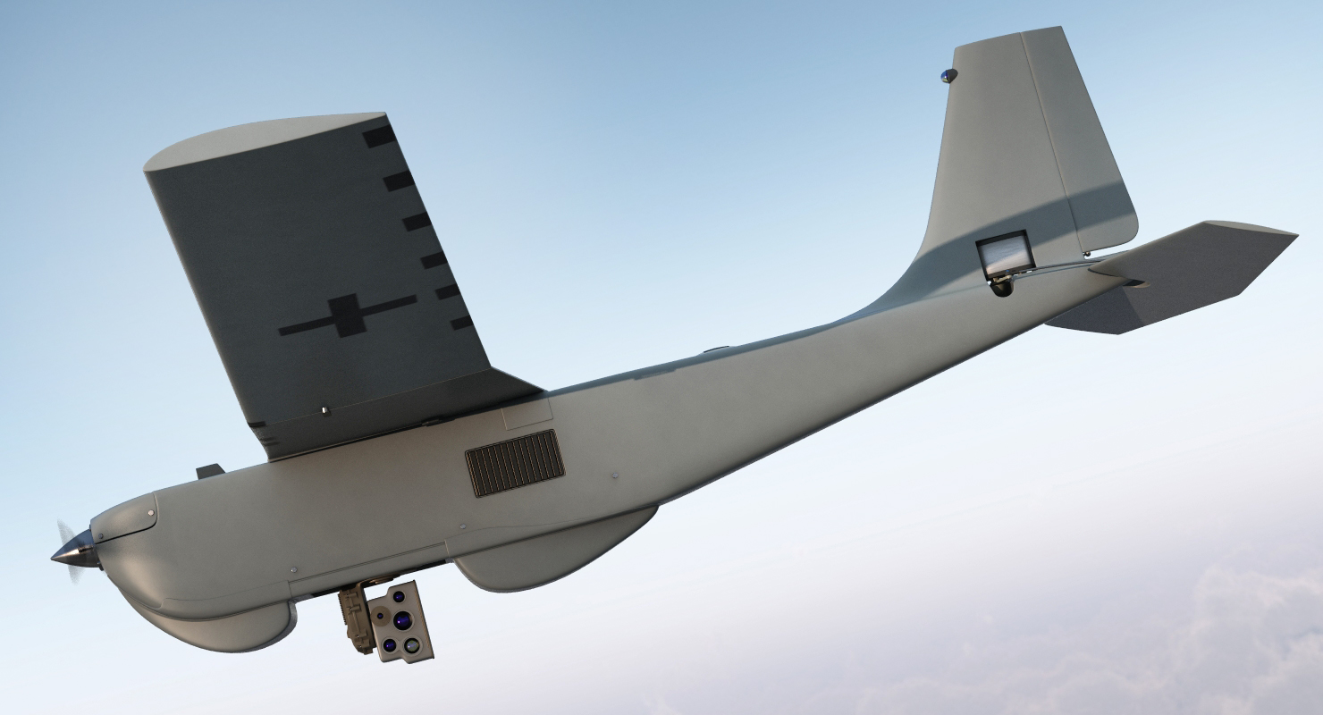 3D Remote Controlled UAS RQ 20B Puma model