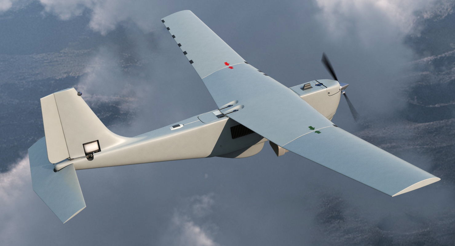 3D Remote Controlled UAS RQ 20B Puma model