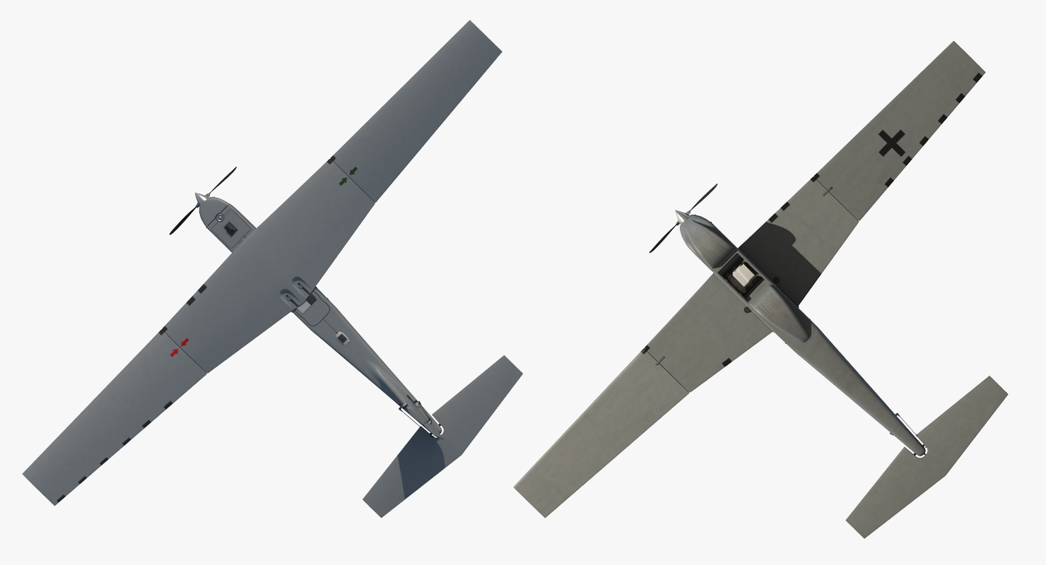 3D Remote Controlled UAS RQ 20B Puma model