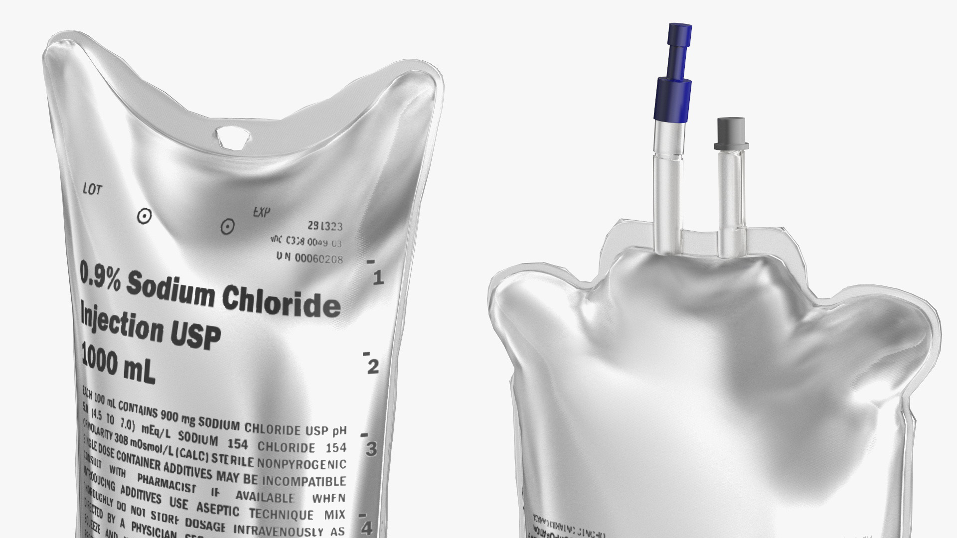 Baxter Sodium Chloride IV Bag 1L Game Ready, view 7