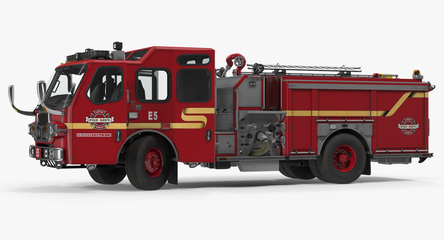 Fire Apparatus E One Quest Seattle 3D model
