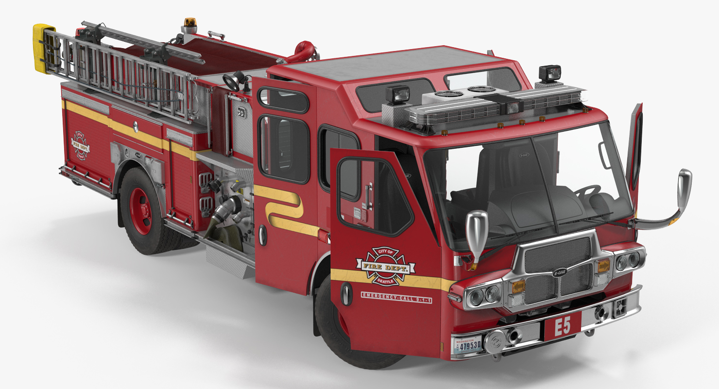 Fire Apparatus E One Quest Seattle 3D model
