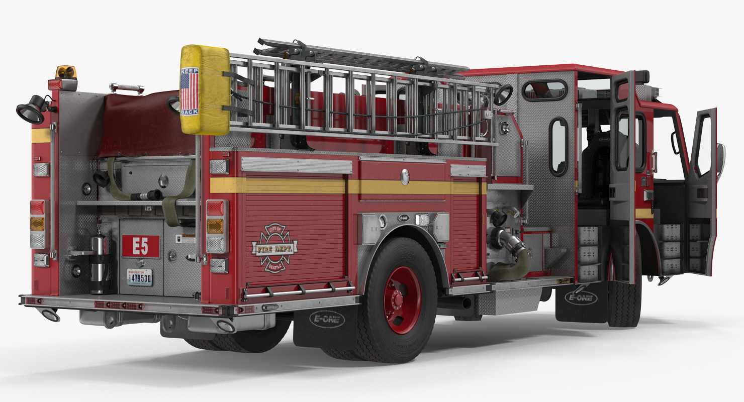 Fire Apparatus E One Quest Seattle 3D model