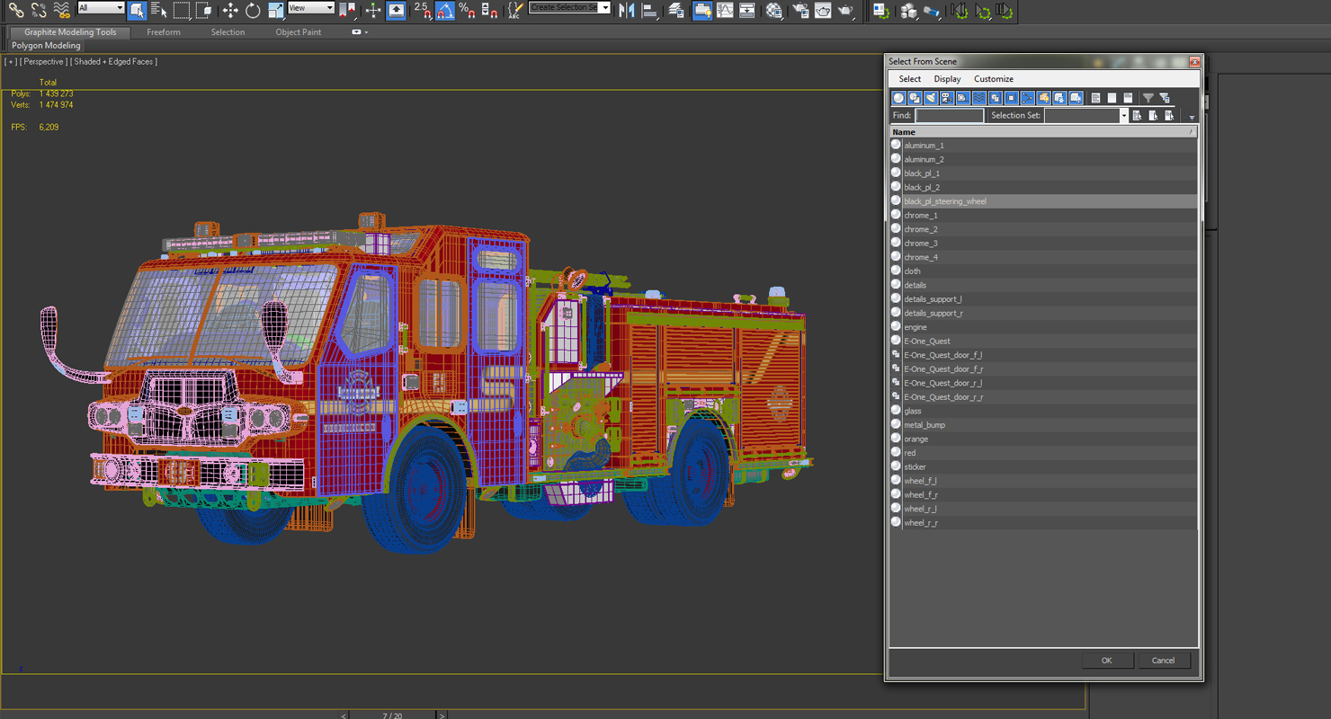 Fire Apparatus E One Quest Seattle 3D model
