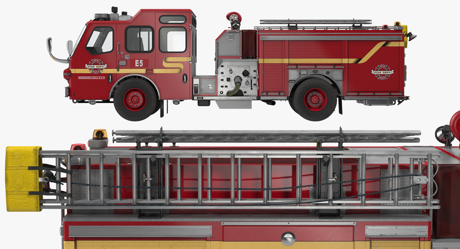 Fire Apparatus E One Quest Seattle 3D model