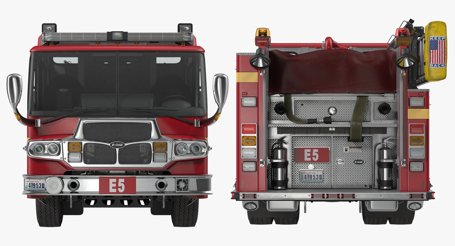 Fire Apparatus E One Quest Seattle 3D model