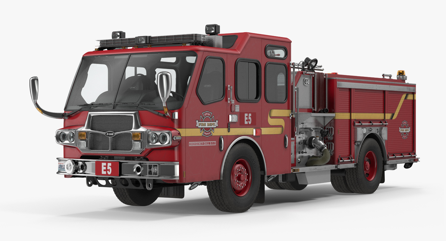 Fire Apparatus E One Quest Seattle 3D model