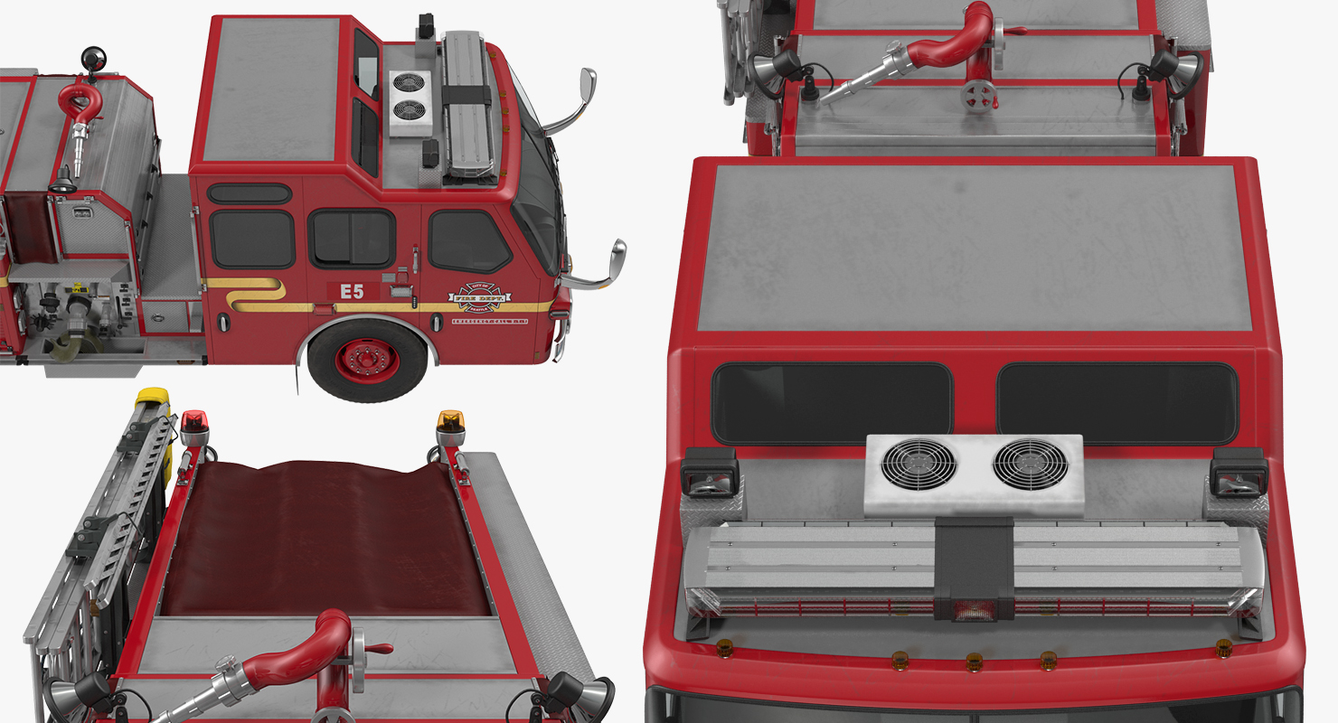 Fire Apparatus E One Quest Seattle 3D model