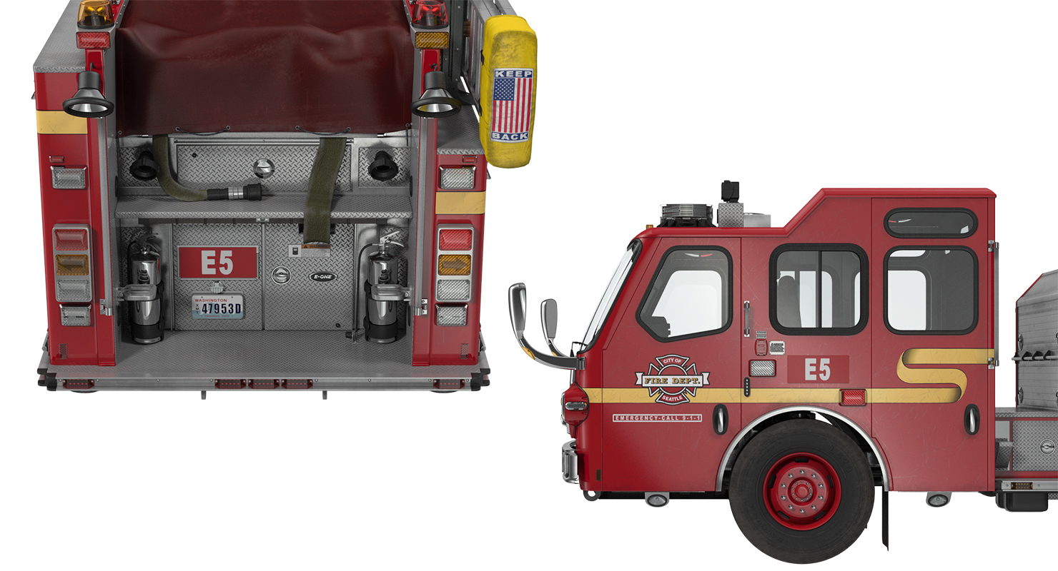 Fire Apparatus E One Quest Seattle 3D model