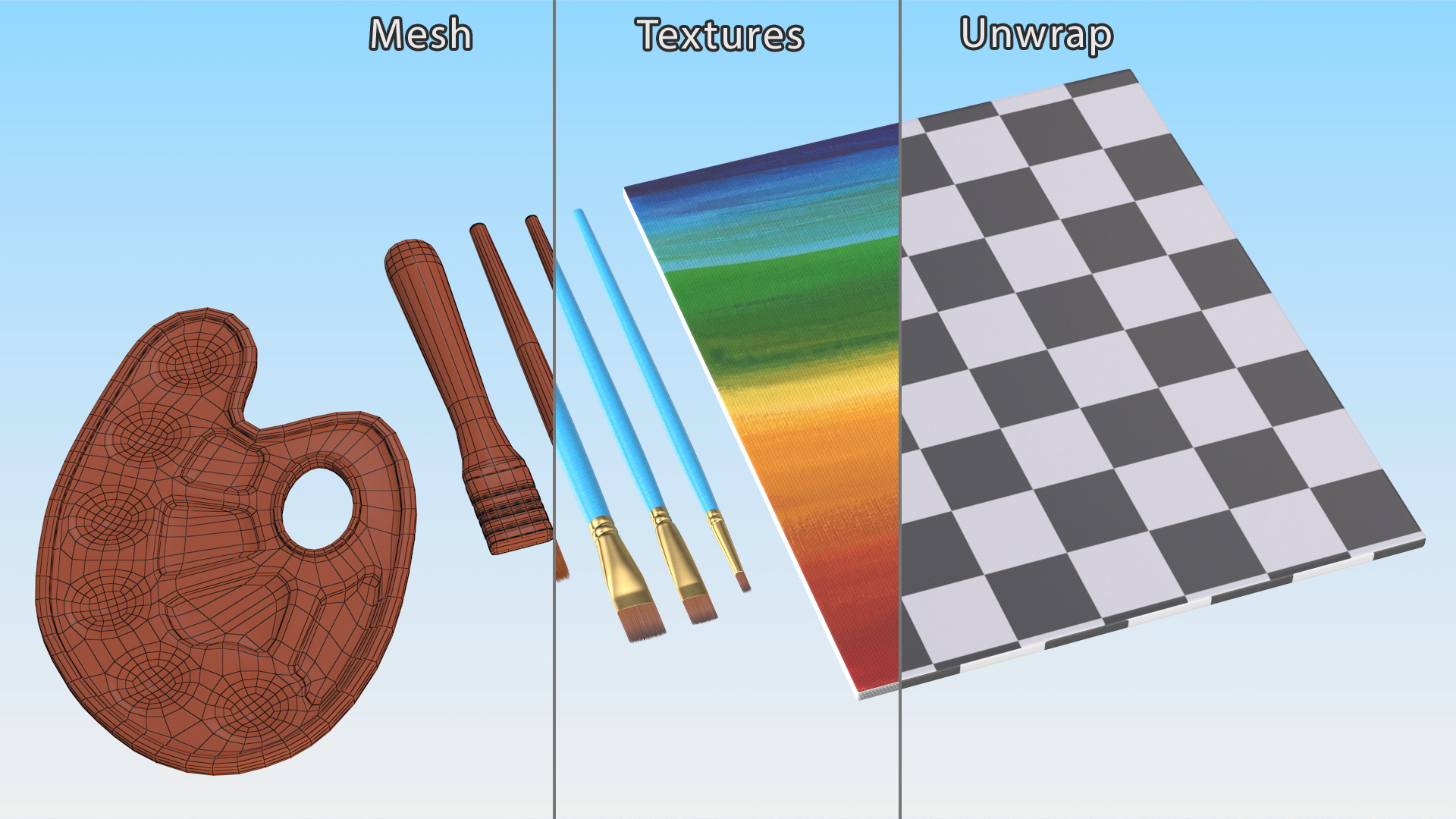 3D Painting Set Fur