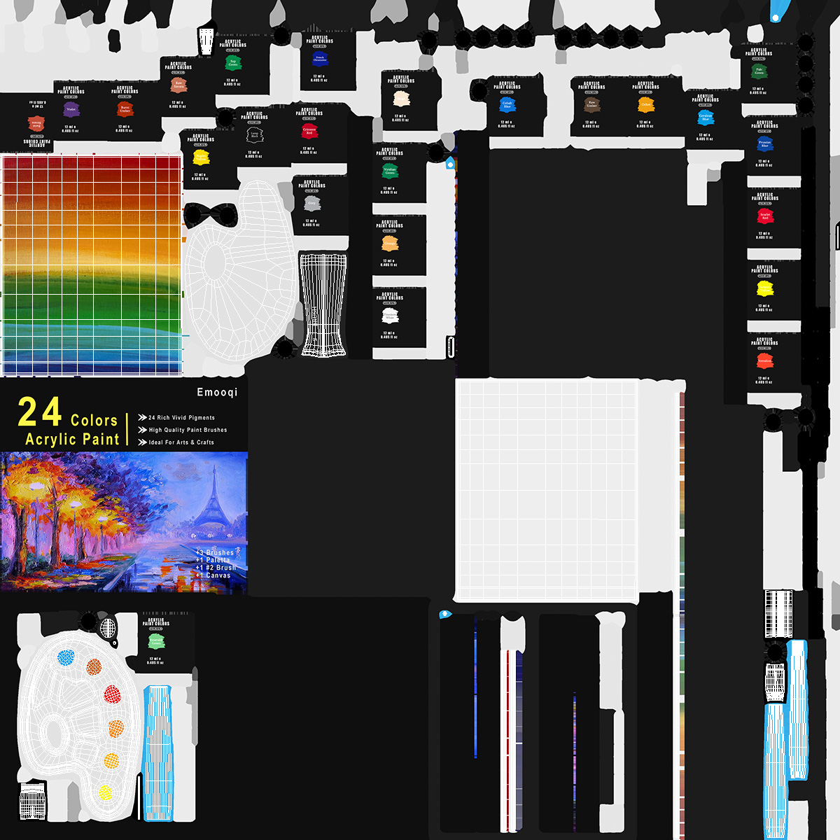 3D Painting Set Fur