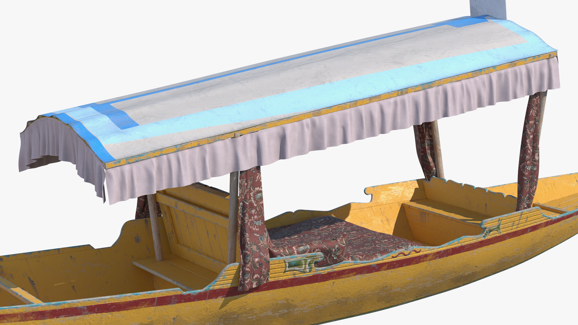 3D Shikara Yellow Old model