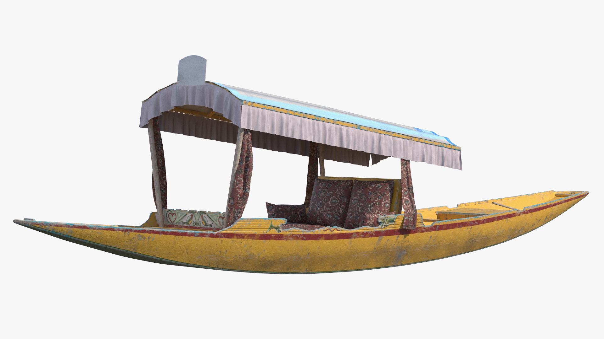 3D Shikara Yellow Old model