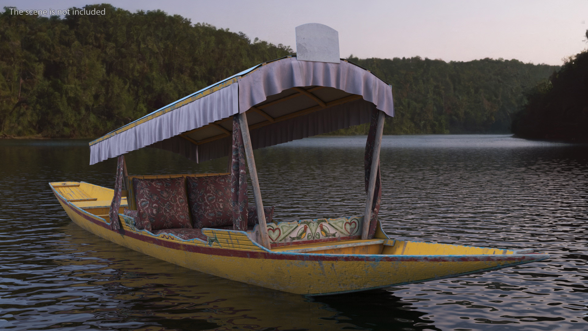 3D Shikara Yellow Old model