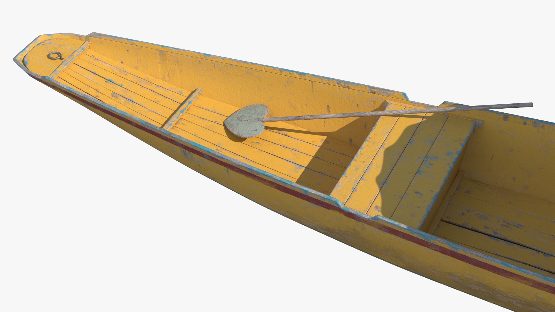 3D Shikara Yellow Old model