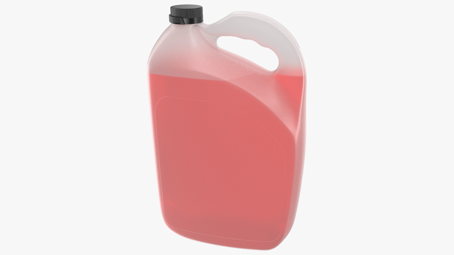 3D Plastic Canister 1 Gallon with Red Liquid