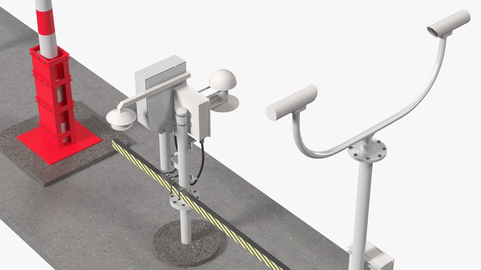 3D Automated Weather Observing System Set model