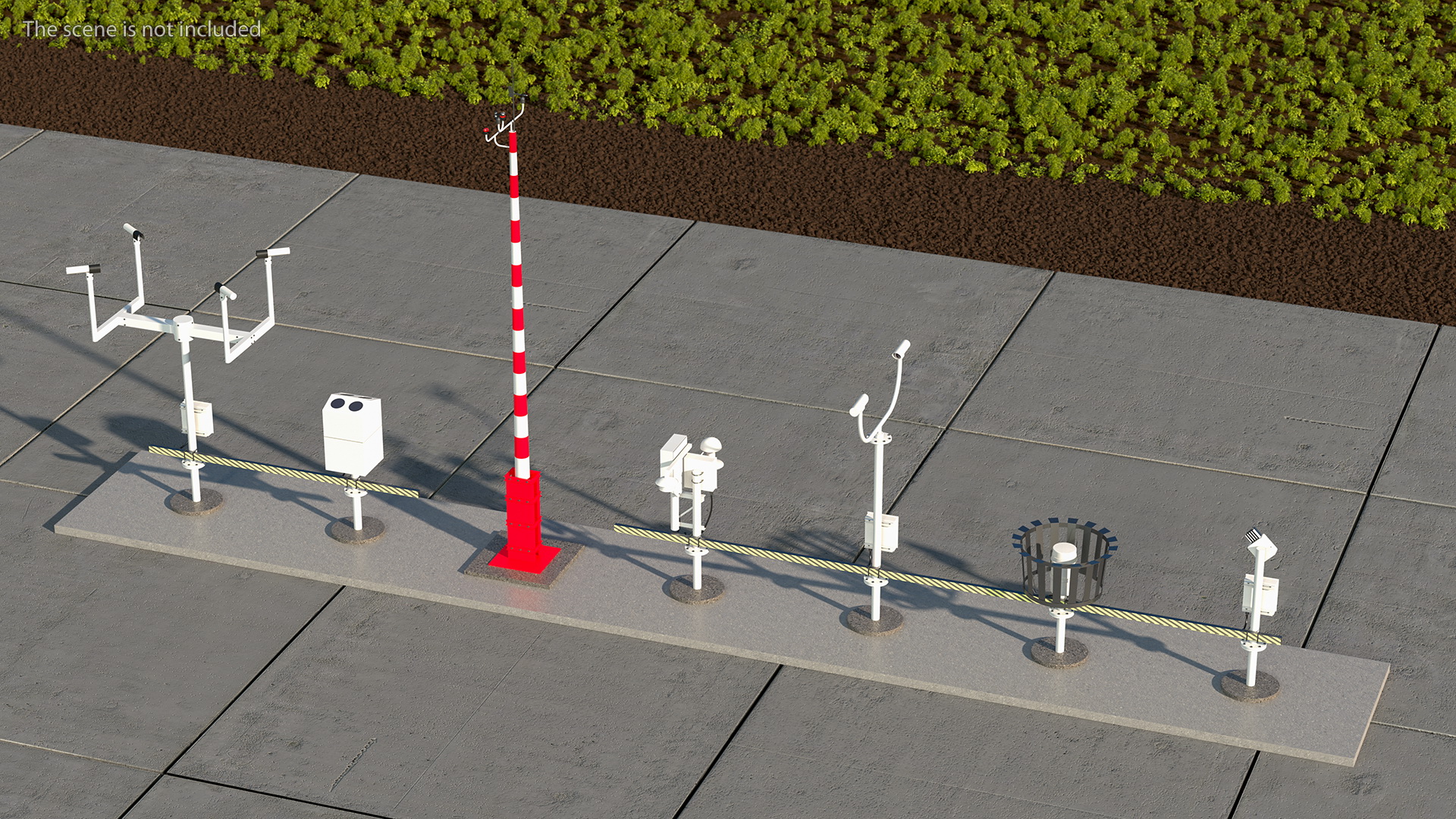 3D Automated Weather Observing System Set model
