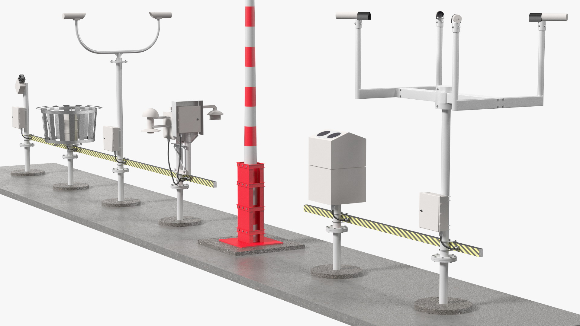 3D Automated Weather Observing System Set model